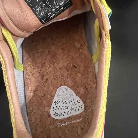 Flower Mountain Women's Sneakers with Yellow Accents - Picture 6 of 6